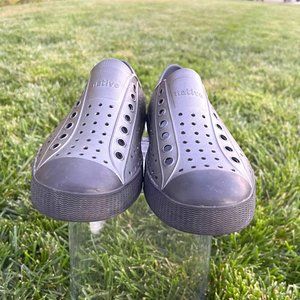 Black Gray Native Shoes Jefferson Size M7 W9 Black Gray Lightweight Sneaker